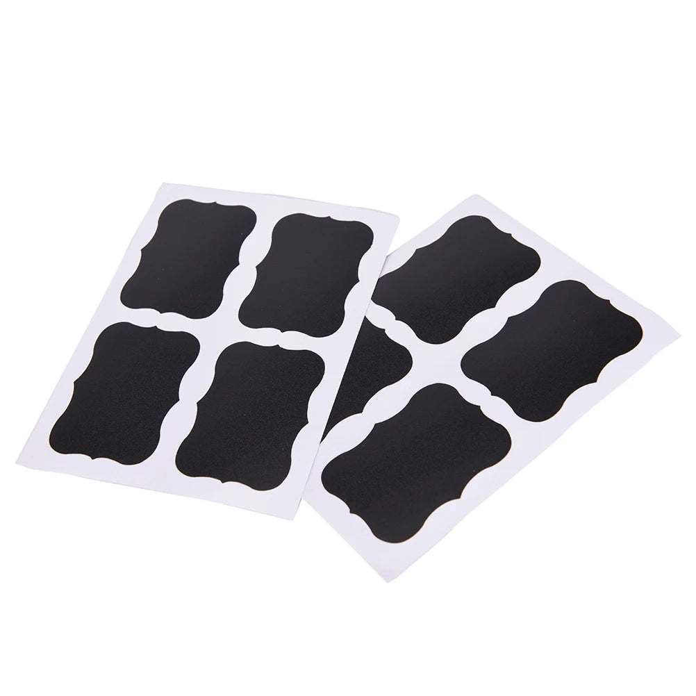 CraftEase ChalkLabels: 8/36Pcs Chalkboard Stickers - Blackboard Craft Kitchen Jar Organizer Labels for DIY and Bottle Stiky Stickers