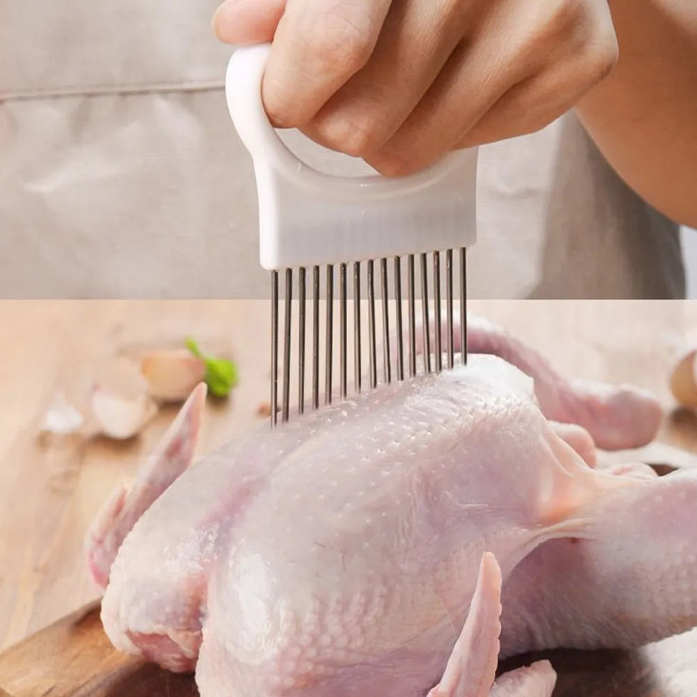 SliceMaster Stainless: Vegetable & Fruit Slicer Fork.