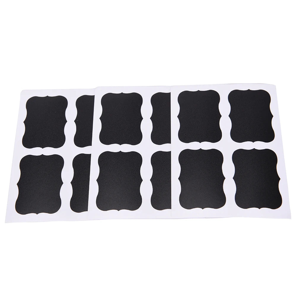CraftEase ChalkLabels: 8/36Pcs Chalkboard Stickers - Blackboard Craft Kitchen Jar Organizer Labels for DIY and Bottle Stiky Stickers