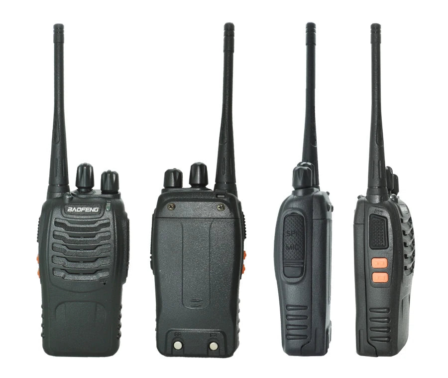 CommLink BF888S: 4-Piece UHF Walkie-Talkie Set.