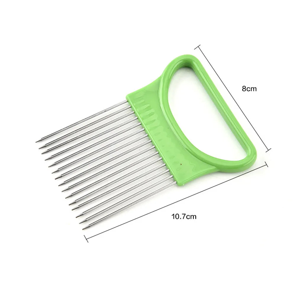 SliceMaster Stainless: Vegetable & Fruit Slicer Fork.