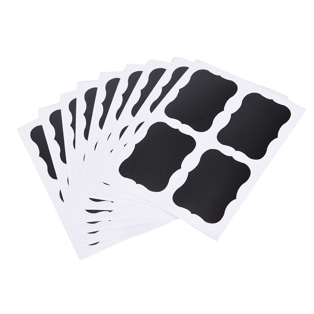CraftEase ChalkLabels: 8/36Pcs Chalkboard Stickers - Blackboard Craft Kitchen Jar Organizer Labels for DIY and Bottle Stiky Stickers