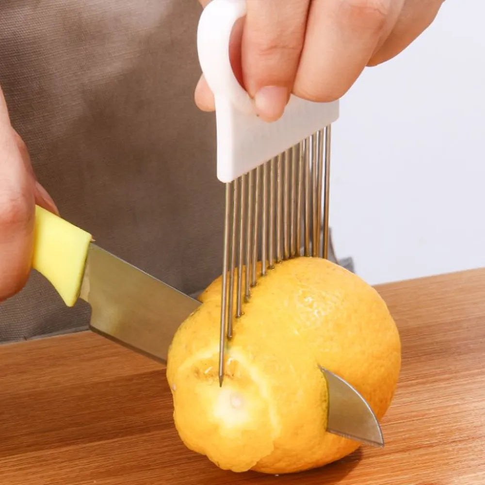 SliceMaster Stainless: Vegetable & Fruit Slicer Fork.