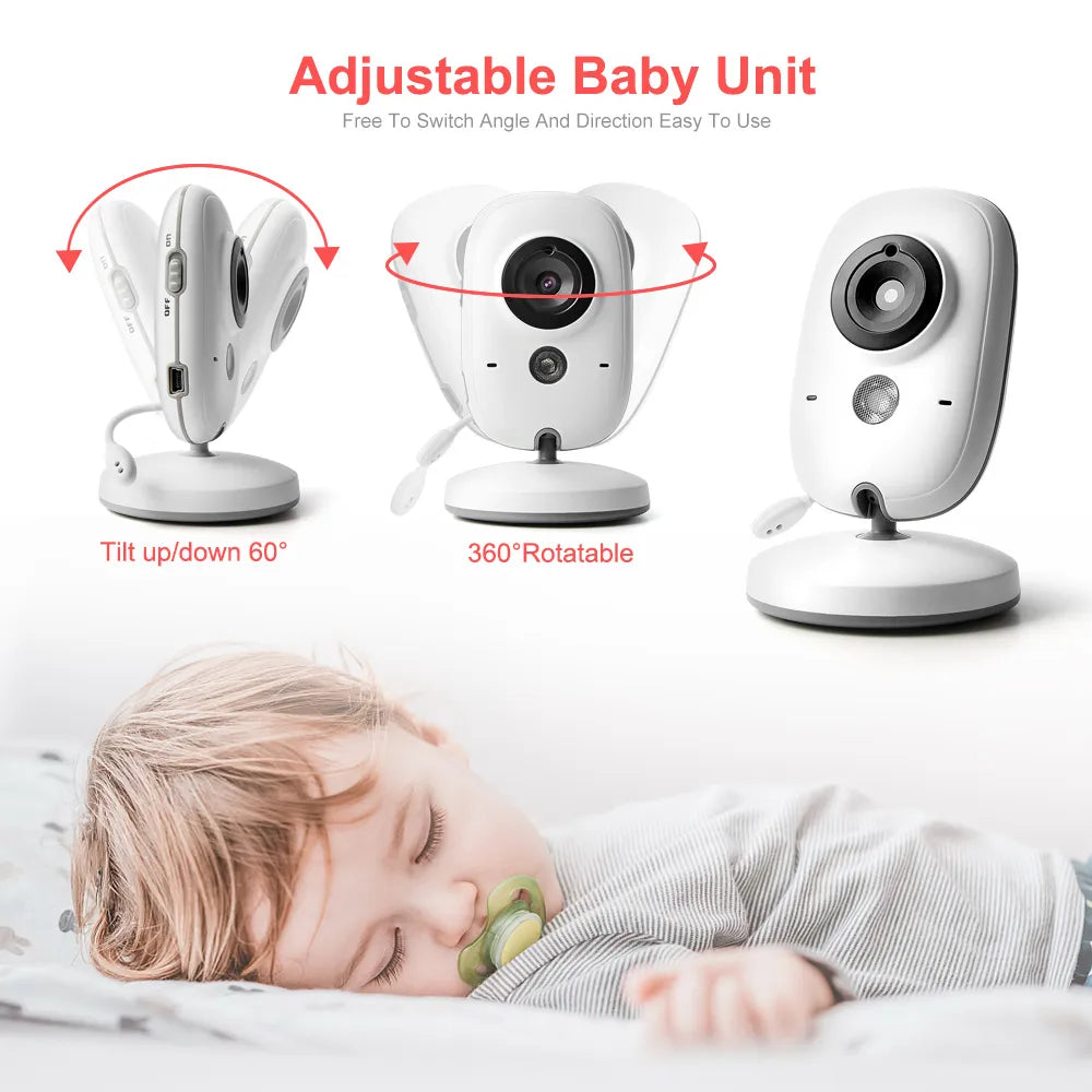 CuddleView VB603: 2.4G Wireless Baby Monitor with 3.2 Inches LCD Display