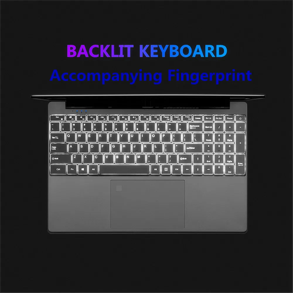 AKPAD 15.6-Inch Windows Pro Laptop: Intel Celeron J4125, 1920x1080 Resolution, 12GB RAM, Various Storage Options (2TB/256GB/512GB/1TB), HDMI Connectivity – A Powerful Notebook for Enhanced Productivity.