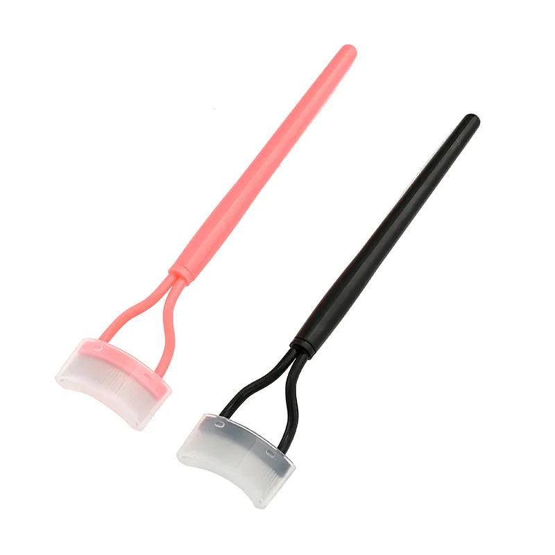 GlamCurve Eyelash Curler: Foldable Metal Design with Lash Separator and Brush Comb – Your Essential Beauty Makeup Cosmetic Tool for Perfectly Curled and Defined Lashes.