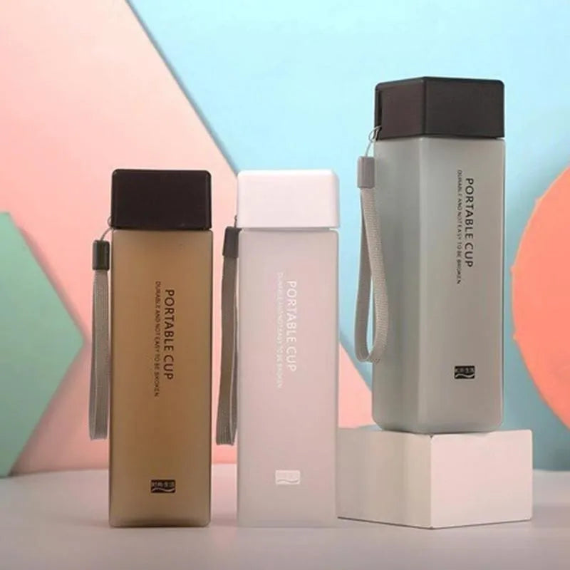 ClearSip MatteSquare: 500ml Outdoor Sports Water Cup.