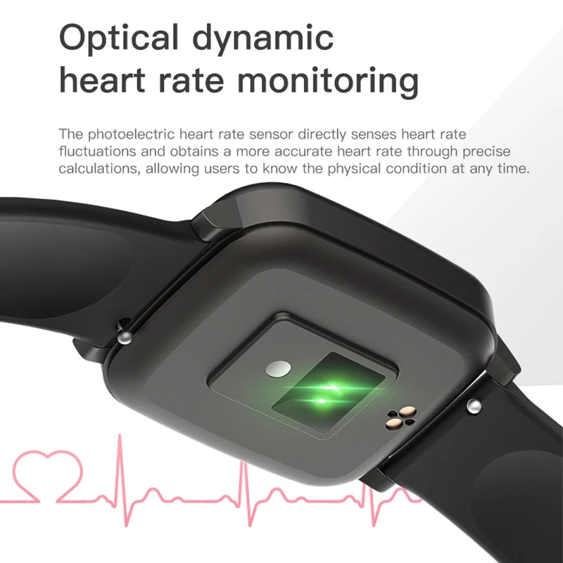 CanMixs Smartwatch: Designed for Women and Men, Features Heart Rate Monitor, Temperature Tracking, and Information Reminders. Ideal for Outdoor Sports and Fitness. Compatible with Android