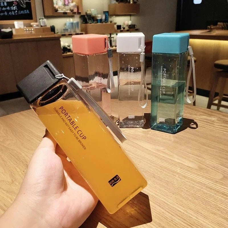 ClearSip MatteSquare: 500ml Outdoor Sports Water Cup.