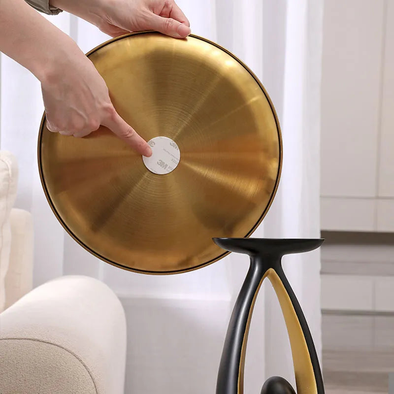 ArtVibe Abstract Sofa Side Table: A Creative Blend of Light Luxury and Modern Elegance - Perfect for Living Room, Porch, or Any Corner. Elevate Your Home Decor with This Designer Furniture Piece