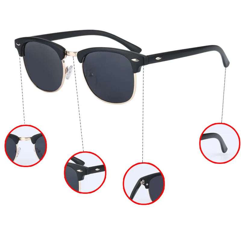 DriveView RetroSun: HD Polarized Fashion Sunglasses.