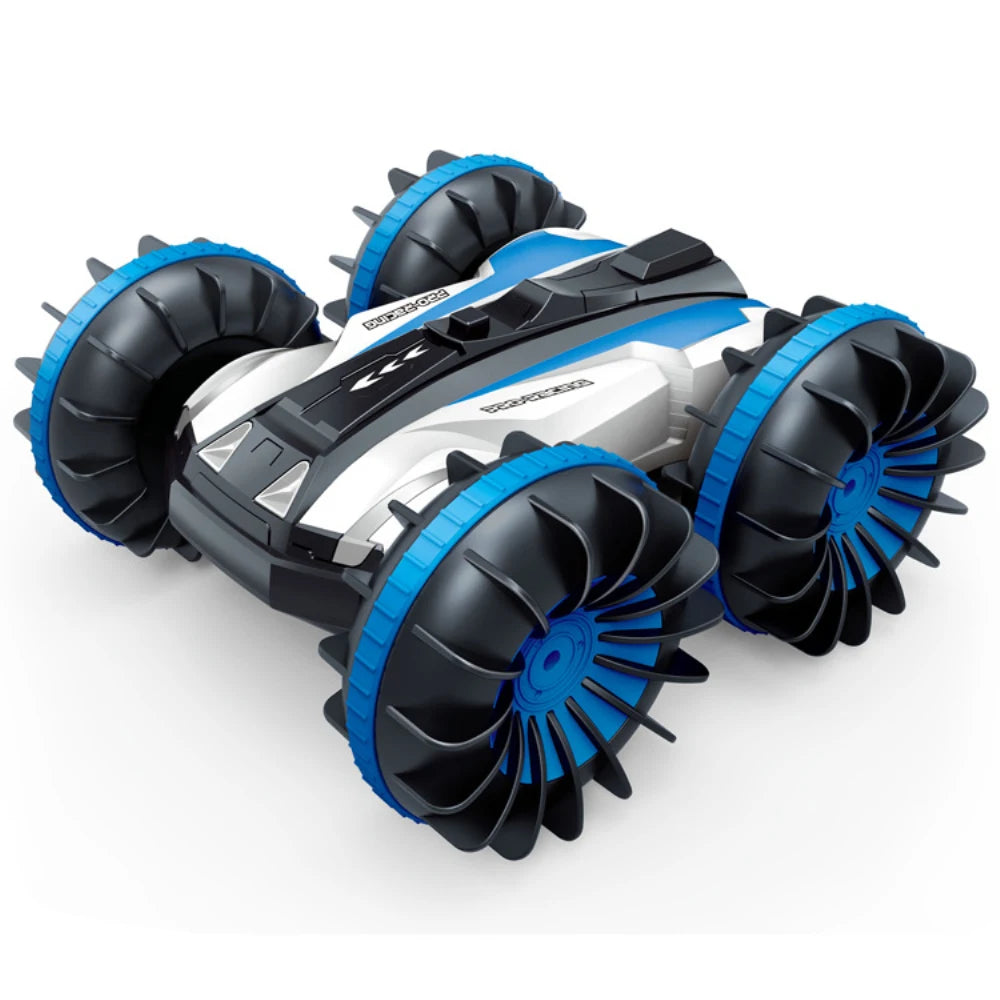 AquaDrift 360° Rotate RC Stunt Car: Remote Control Amphibious Vehicle for Children, Drives on Water and Land. Featuring Waterproof Design for Endless Driving Fun, this Electric Toy is an Adventure in Every Direction.