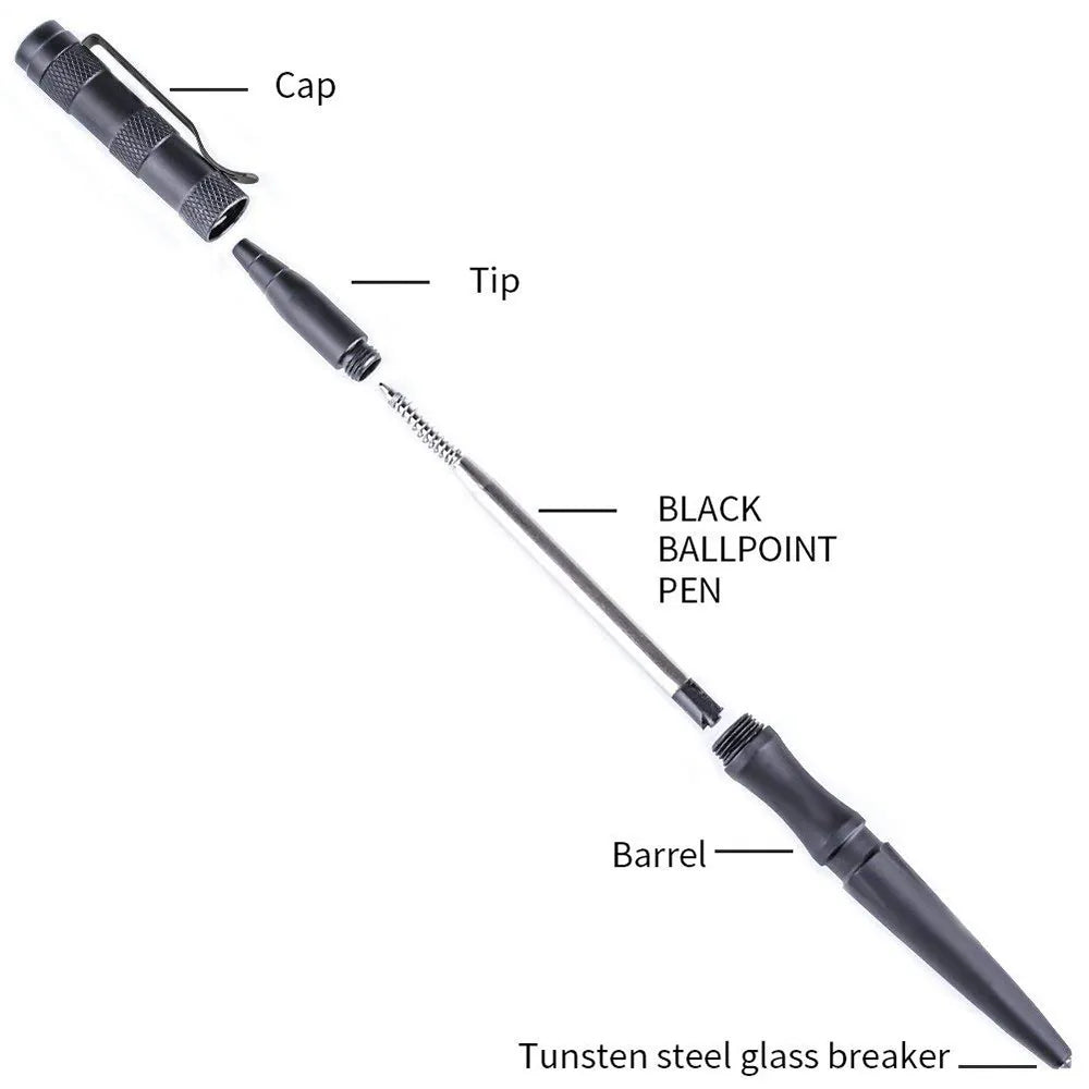 Guardian scribe: Tenvellon Tactical Pen - Tungsten Steel Defense Tool