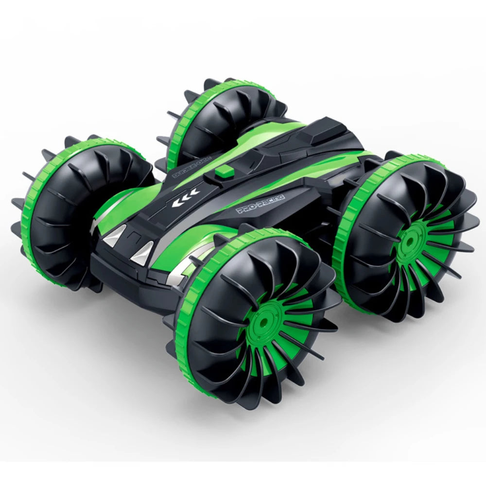 AquaDrift 360° Rotate RC Stunt Car: Remote Control Amphibious Vehicle for Children, Drives on Water and Land. Featuring Waterproof Design for Endless Driving Fun, this Electric Toy is an Adventure in Every Direction.