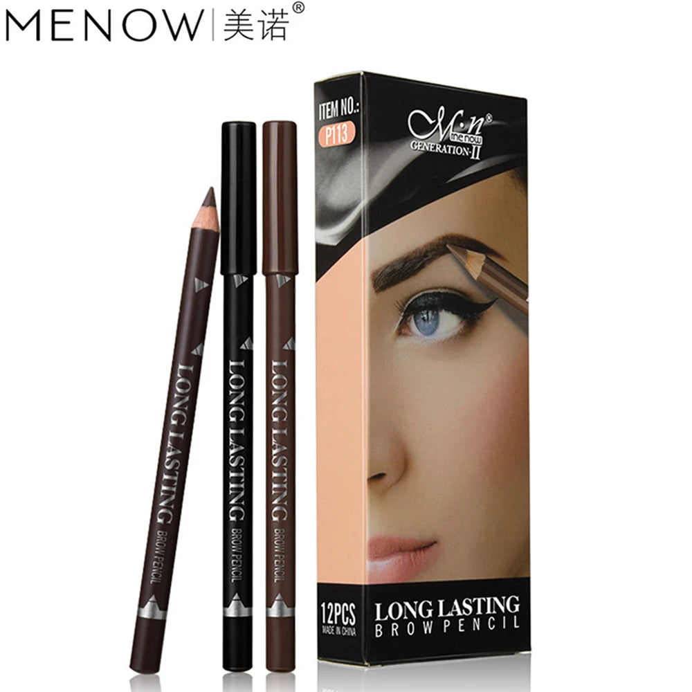 StarArch 2022 Waterproof Eyebrow Pencil Set: Hot Sale 12pcs in Black and Brown - Achieve Long-Lasting Makeup Perfection with These Must-Have Eyebrow Pens.