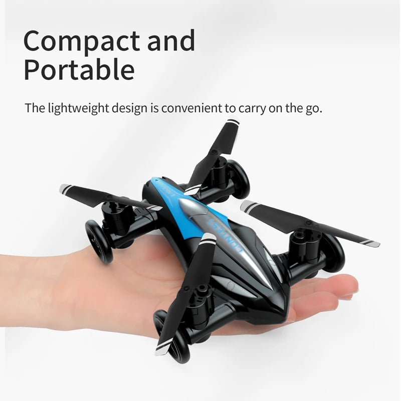 2in1 Dron Air-Ground Flying Car 2.4G Dual Mode Racing Mini Drone Professional RC Amphibious Car Quadcopter Drones Children Toys