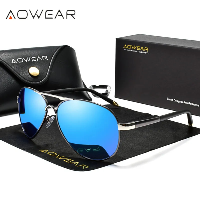 SkyPilot PolarPro: High-Definition Polarized Aviation Sunglasses for Men.