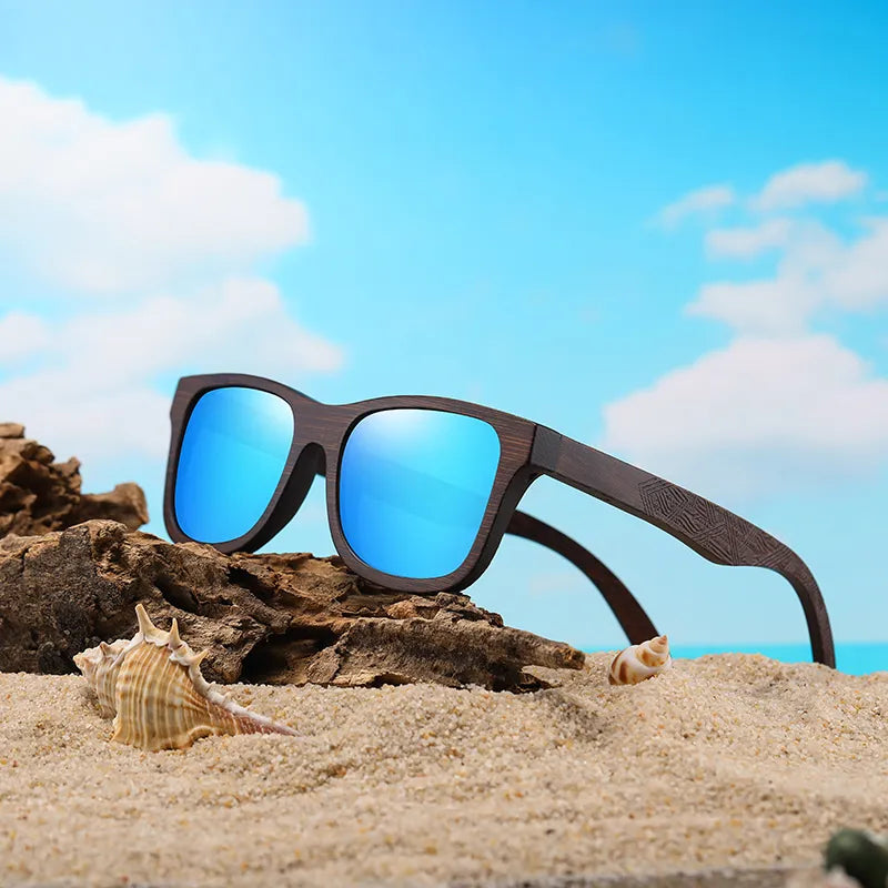 BambooBloom PolarView: Handcrafted Polarized Bamboo Sunglasses