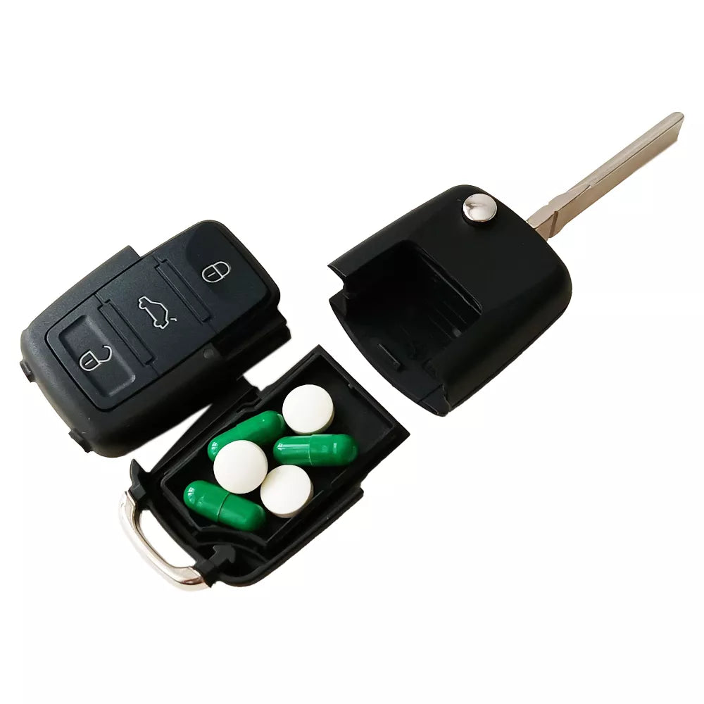 SecureKey Diversion Safe: Hidden Secret Compartment and Stash Box Disguised as a Decoy Car Key Fob. Perfectly Discreet for Hiding and Storing Money with Peace of Mind